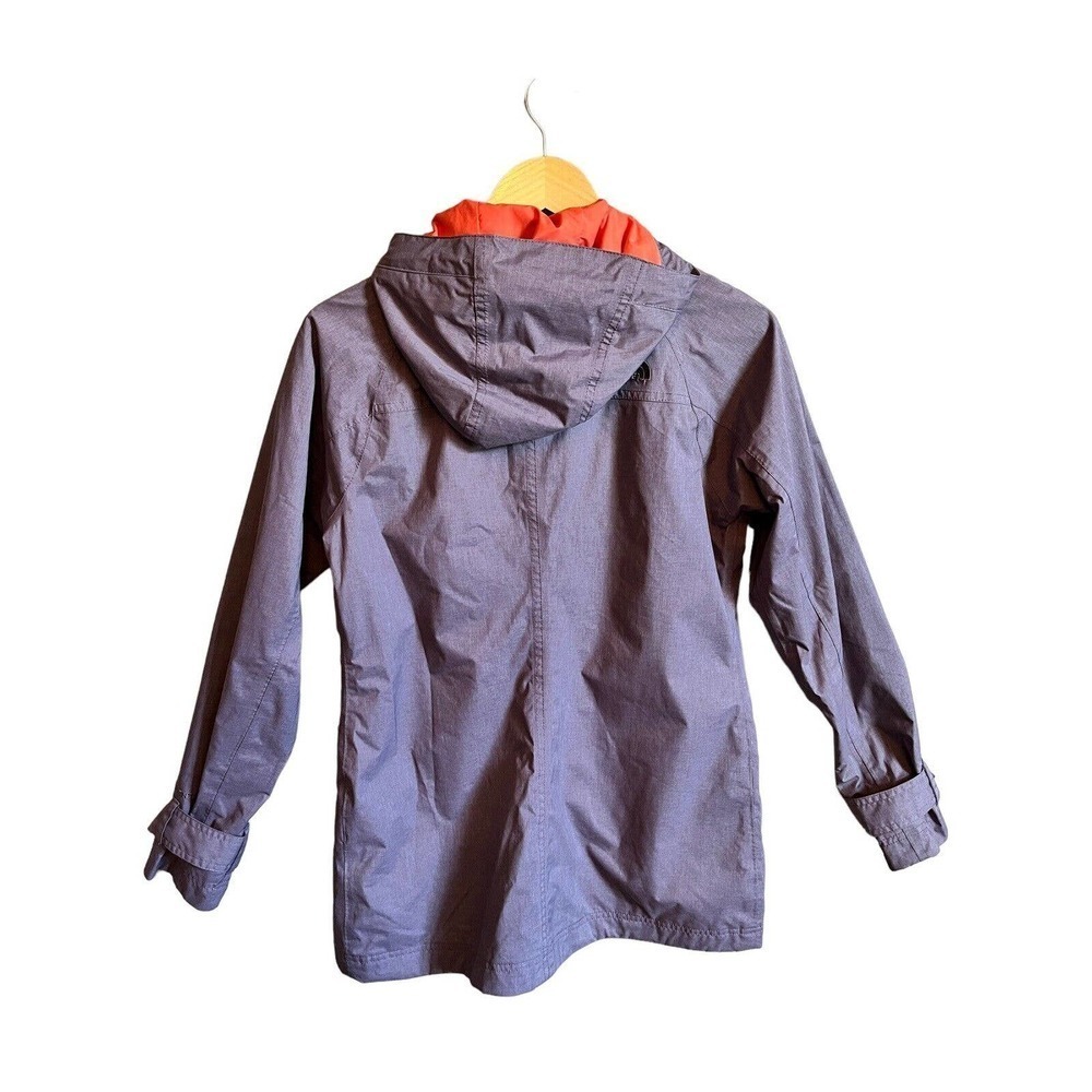 THE NORTH FACE Women’s Sz SP Small Lavender Windbreaker Rain Hooded Jacket Coat - Picture 4 of 7